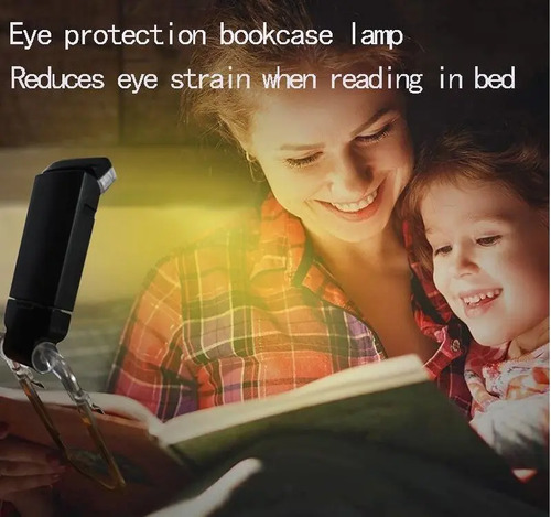 Luz De Lectura Para Leer Luz Para Leer Libros Recargable Negro 3