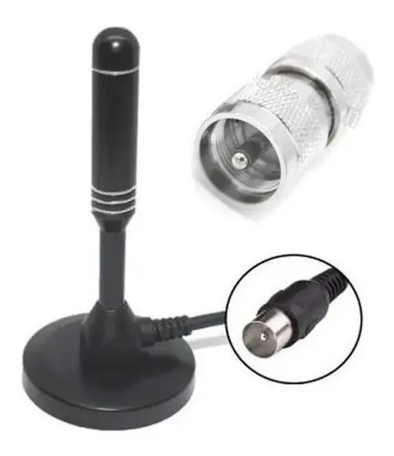Antena Tv Digital Interior Hd Amplificada Por Usb 10m Negro 3
