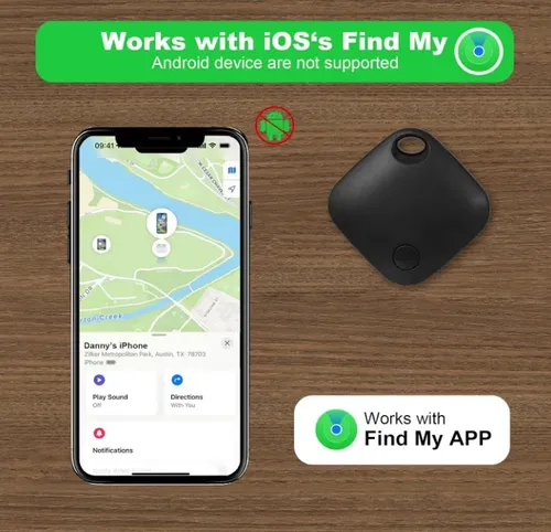 Smart Tag Compativel Find My Airtag Rastreador Genuino Cor Preto Negro Negro 16
