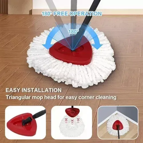 Mopa Balde Easy Wring Clean Para Repuesto Repuesto Blanco 7