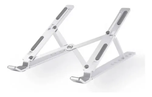 Soporte Portatil Notebook Aluminio Plegable De 7 Niveles Blanco 17