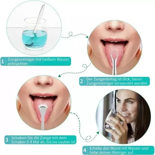 Pack 3 Raspador Limpiador Lengua Cobre Para Boca + Recogida 11