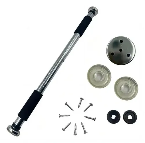 Barra De Ejercicios Ajustable Para Puerta Dominada/flexiones Negro 4
