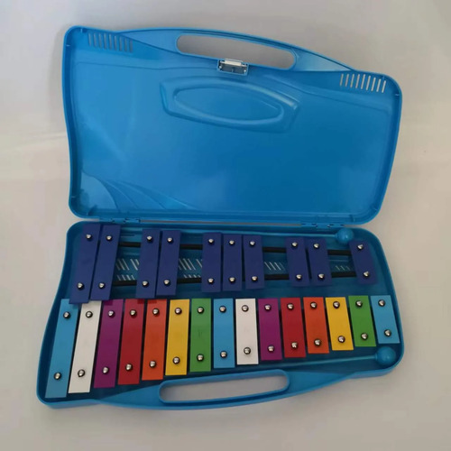Metalofono Cromatico 25 Notas Xilofono Infantil Escolar Color Amarillo 20
