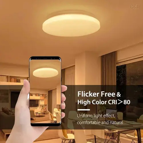 Lámpara De Techo Inteligente Wifi Ultra Delgadorgb Panel Led Rgb 6