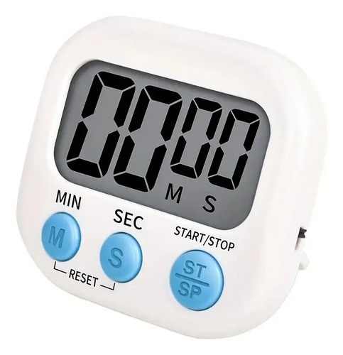 Temporizador Cronómetro Digital Para Cocina Blanco Despertador 12