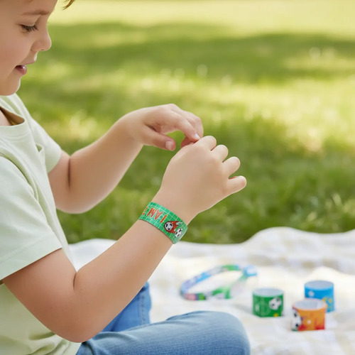 Pack 12 Pulseras Slap Infantil, Sorpresas De Cumpleaños 13