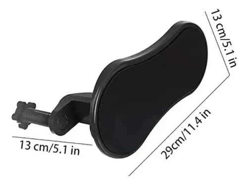 Apoyabrazos Para Computadora Escritorio-giratorio 180° Negro 10