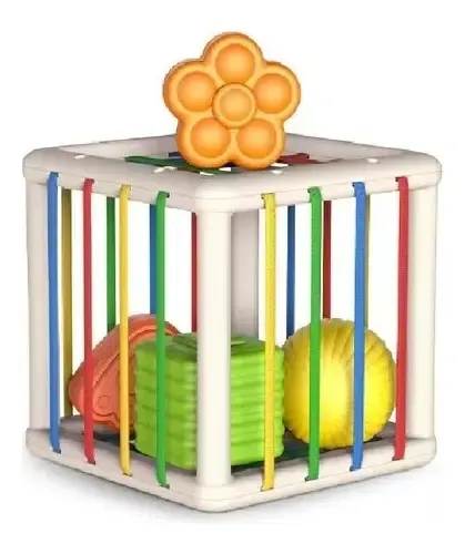 Juguete Interactivo De Habilidad Motora Cubo Montessori Vistoso 9
