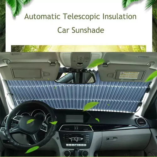 Quitasol Retractil Parasol Enrollable Parabrisas Auto 70x160 7