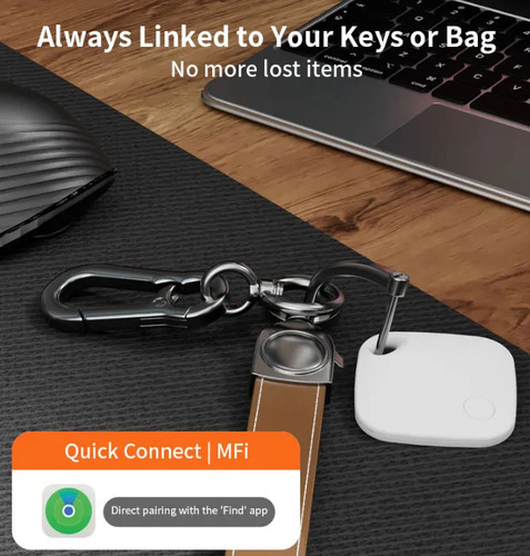 Smart Tag Compativel Find My Airtag Rastreador Genuino Cor Preto Negro Negro 15