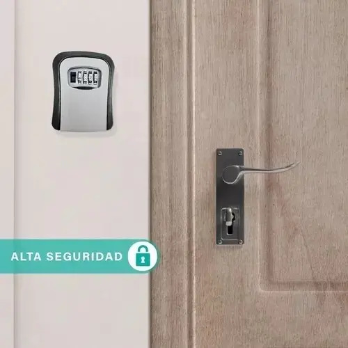 Caja Fuerte De Almacenamiento De Llaves Montada En La Pared Gris 7