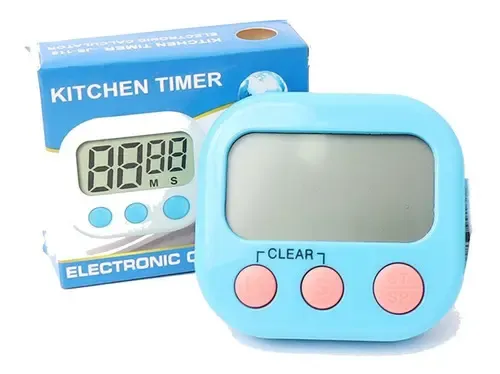 Temporizador Cronómetro Digital Para Cocina Blanco Despertador 10