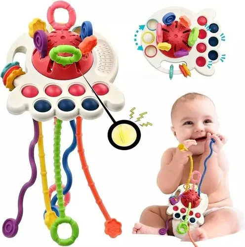 Juguetes Sensoriales Para Bebés Montessori 4 En 1 Multiuso 6