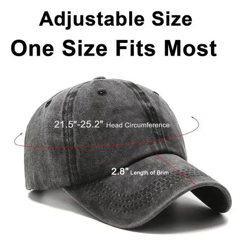 Gorro Jockey Desgastado Básico Estampar O Bordado Unisex 5