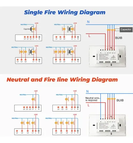 Apagador Inteligente Wifi Sin Cable Neutro 1,2 O 3 Canales 11