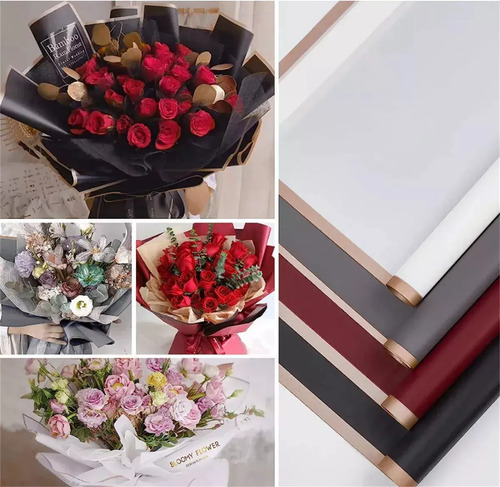 Papel Coreano 20 Pliegos Para Arreglos De Flores, Regalos 16