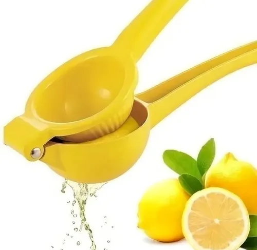 Exprimidor Manual Doble Mango Acero 2-en-1 Cocina Amarillo 17