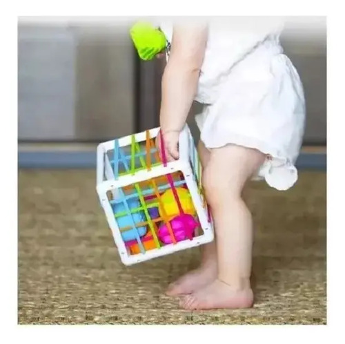 Juguete Interactivo De Habilidad Motora Cubo Montessori Vistoso 3