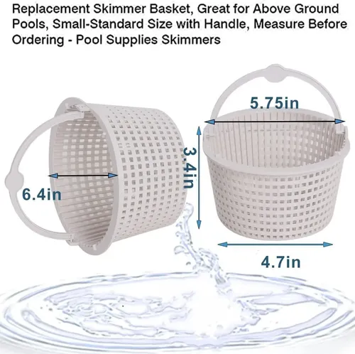 Cesta De Skimmer De Piscina Con Mango Estándar 10