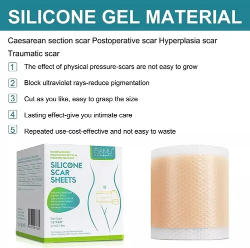 Parche Elimina Cicatrices - Gel Silicona Cicatriz 4cmx1.5m 5