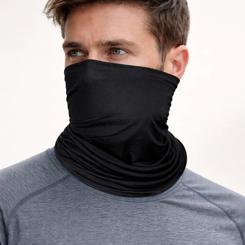 Bandana Mascara Cuello Elástica Uv400 Negro Talla Única 9