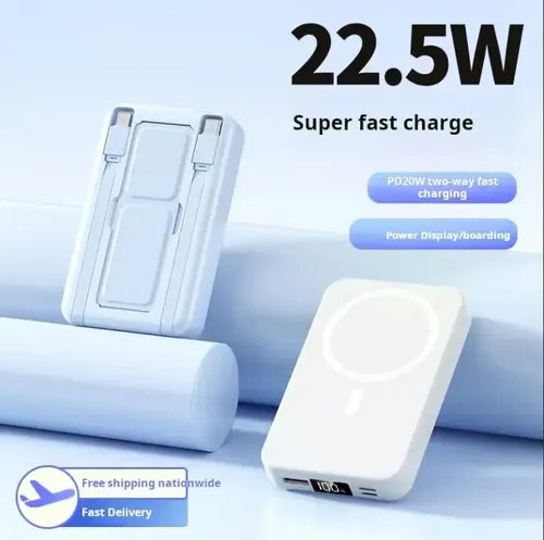 Powebank Ym-903 Compatible Con iPhone Con 10.000 Mah Blanco Blanco 15