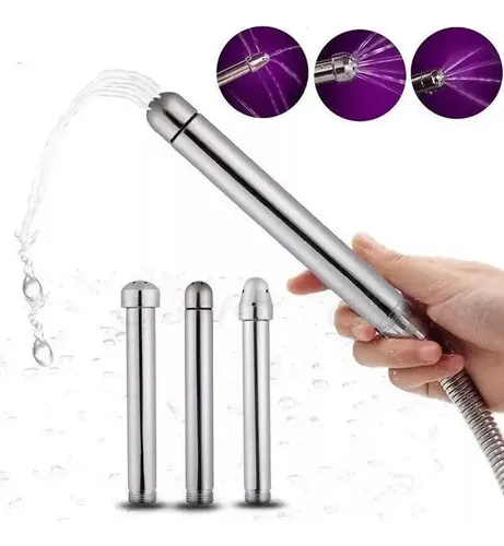 Ducha Anal Vaginal Enema Para Lavado Enjuague 3 Cabezales 16