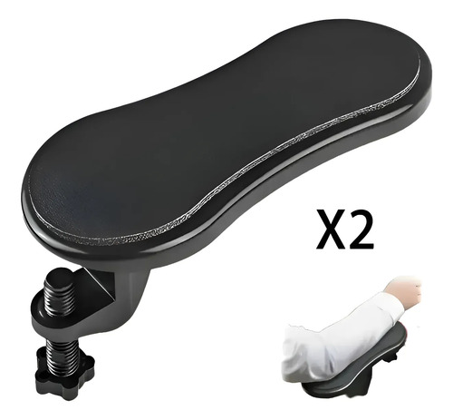 Apoyabrazos Para Computadora Escritorio-giratorio 180° Negro