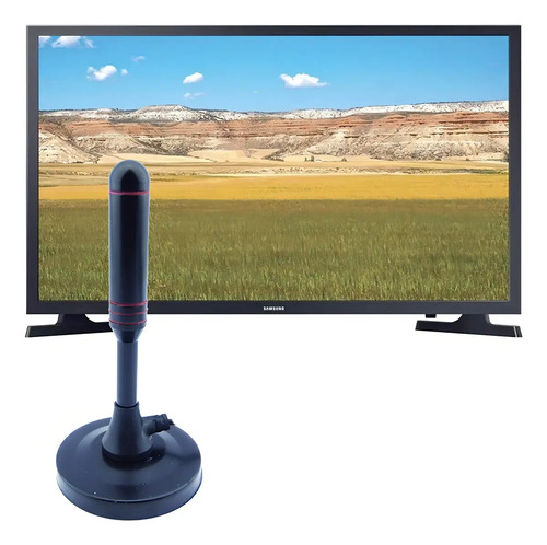 Antena Tv Digital Interior Hd Amplificada Por Usb 10m Negro 8