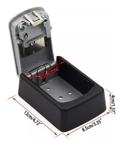 Caja Fuerte De Almacenamiento De Llaves Montada En La Pared Gris 6