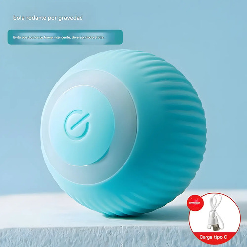 Pet Gravity Juguete Gato Bola Interactivo Inteligente Recarg Azul 15