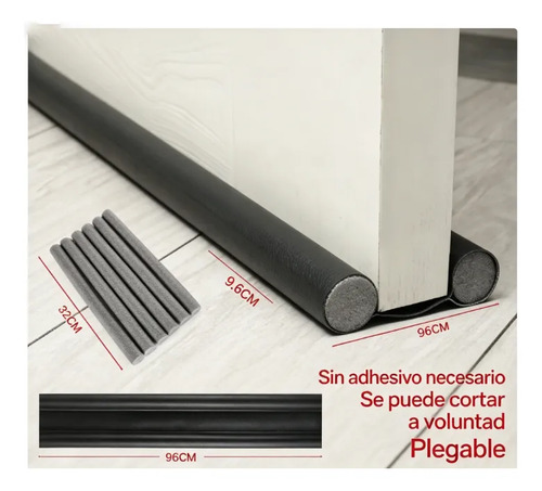 Guardapolvo/tapón Puerta/burlete,repele Polvo,insectos Negro Geométrico 2