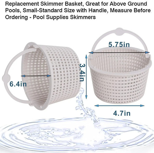 Cesta De Skimmer De Piscina Con Mango Estándar 8