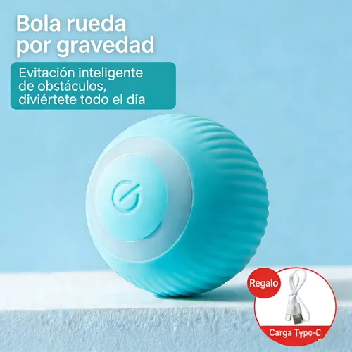 Pet Gravity Juguete Gato Bola Interactivo Inteligente Recarg Azul 4