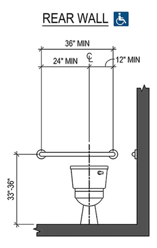 Pack De 3 Manillas (barra) Seguridad Baño Ducha Plateado 4