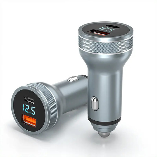Cargador Auto Essager, Carga Rápida 36 W, Tipo Usb Y Tipo C Plateado 7