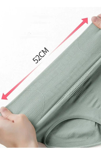 Pack 6 Calzón De Algodón Sin Demarcación Alto Faja 20