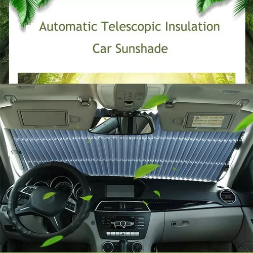 Quitasol Retractil Parasol Enrollable Parabrisas Auto 70x160 7