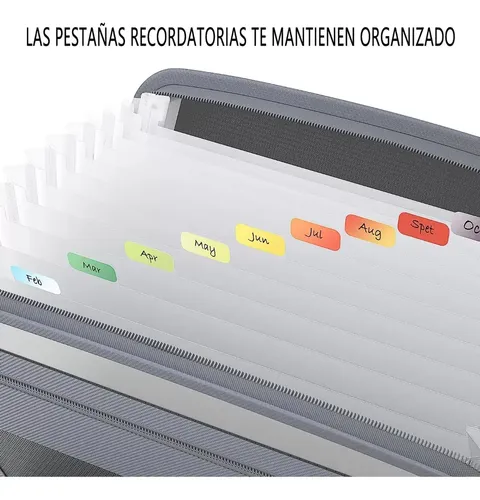 13 Carpetas De Administrador De Archivos Tipo Cremallera Negro 14