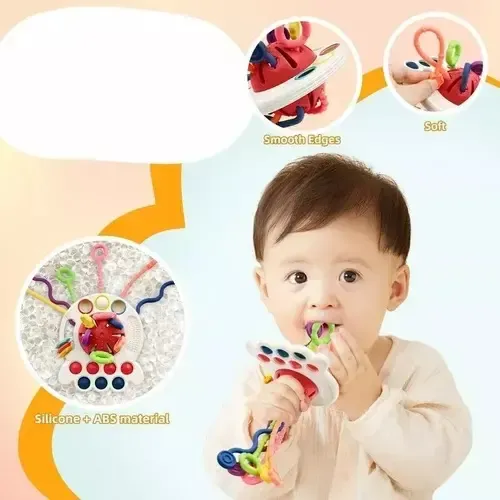 Juguetes Sensoriales Para Bebés Montessori 4 En 1 Multiuso 14