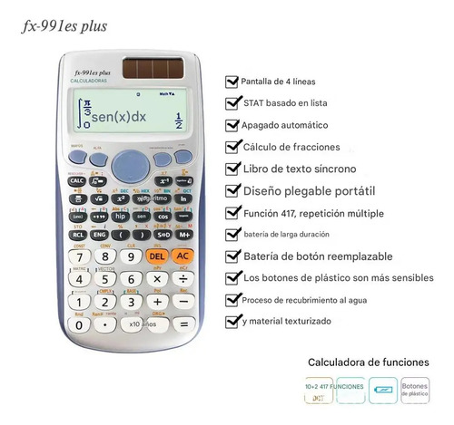 Calculadora Científica Profesional De Funciones, Color Negro Negro 5