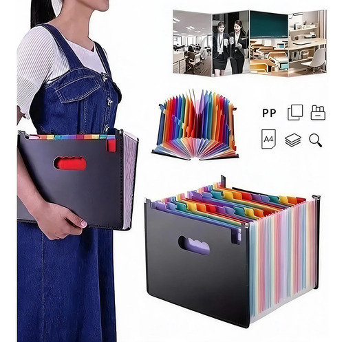 A4 Carpeta Organizadora Clasificadora Archivo 24 Fuelles 2