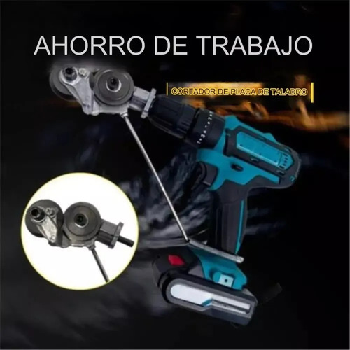 Cortador De Latas Y Placas Metálicas Para Taladro Recargable 14