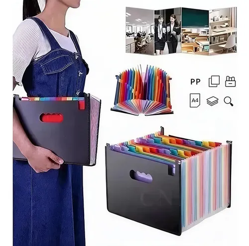A4 Carpeta Organizadora Clasificadora Archivo 24 Fuelles 17