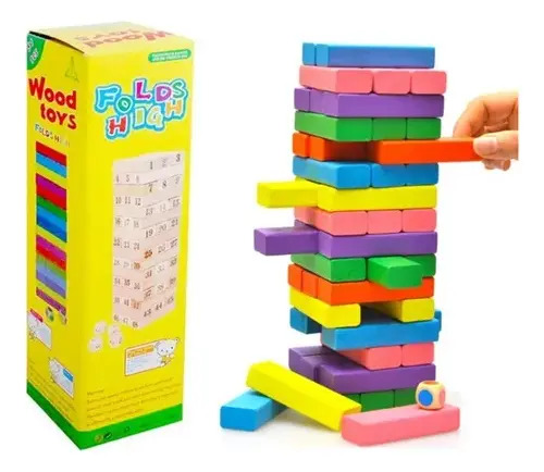 Juego Educativo De Bloques Construcción Coloridos 54 Pieza 15