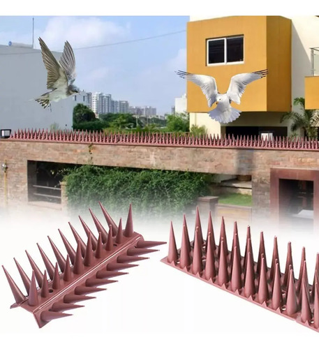 Pack 12 Púas Repelente Palomas Anti Aves Pajaros Ahuyentador 16
