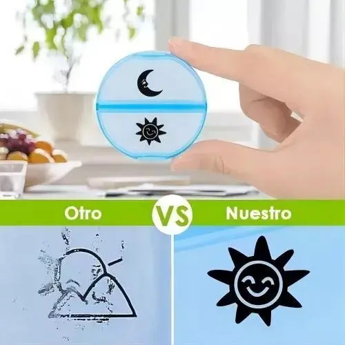 Pastillero Semanal Organizador Portátil 2 Tomas 7 Dias Color 6