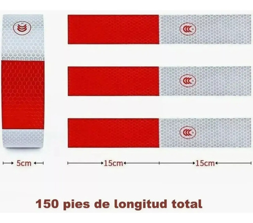 Rollo Cinta Reflectante Bicolor 5cm X 45metros Extra Fuerte 9
