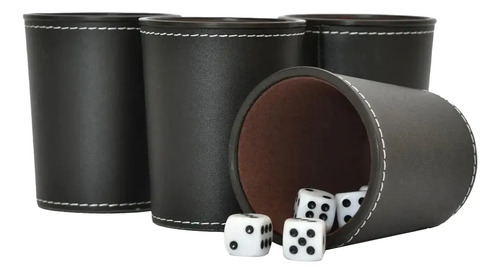 Juego De Mesa Juego De 4 Cachos De Eco Cuero Negro 11
